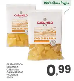 Despar Pasta fresca di semola Casa Milo Calamarata/Paccheri offerta