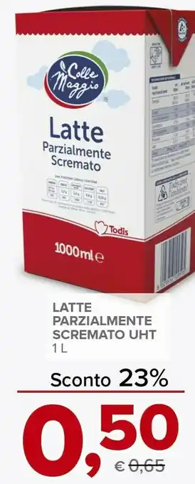 Todis Latte parzialmente scremato uht offerta