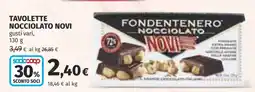 Coop Tavolette Nocciolato Novi offerta