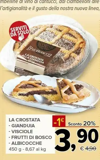 Todis La ghiottoneria la crostata 450 g offerta