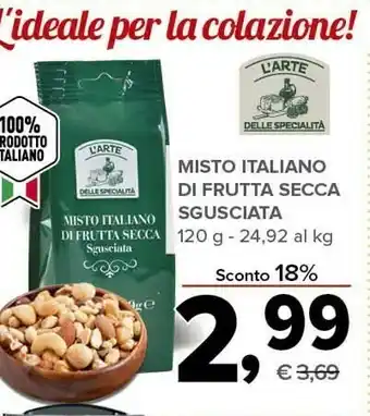 Todis Misto italiano di frutta secca 120 g offerta