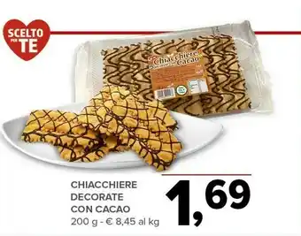 Todis Chiacchiere decorate con cacao offerta