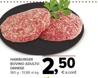 Todis Hamburger bovino adulto danese offerta