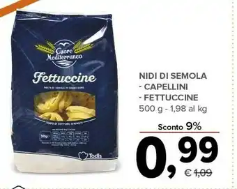 Todis Nidi di semola 500 g offerta
