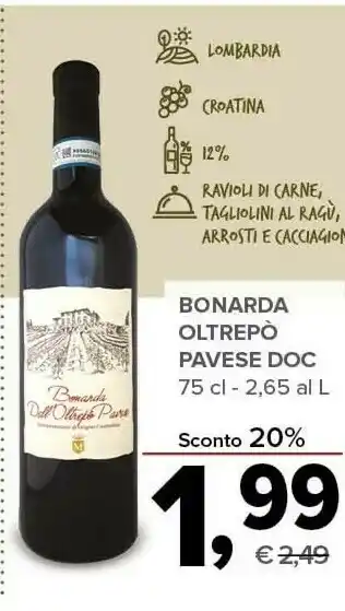 Todis Bonarda oltrepò pavese doc offerta