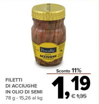 Todis Filetti di acciughe in olio di semi offerta