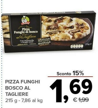 Todis Pizza funghi bosco al tagliere 215 g offerta