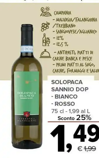 Todis Solopaca sannio dop bianco / rosso offerta