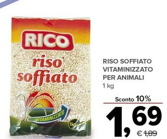 Rico riso soffiato vitaminizzato per animali