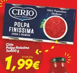 Iper Super Conveniente Cirio Polpa finissima offerta