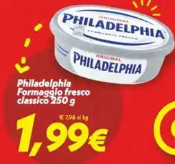 Iper Super Conveniente Philadelphia Formaggio fresco classico offerta