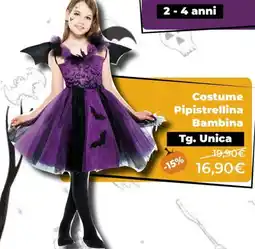 Iperbimbo Costume Pipistrellina Bambina offerta