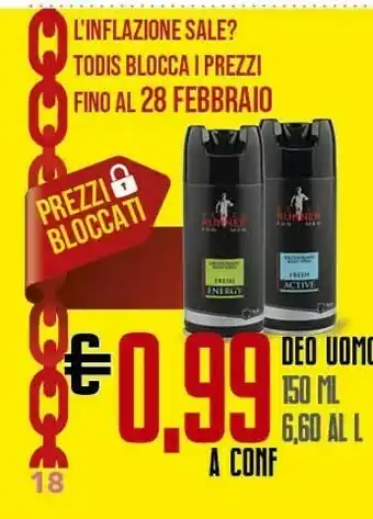 Todis Deo uomo offerta