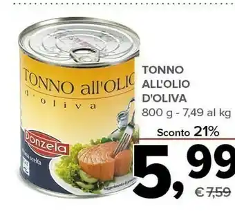 Todis Tonno all'olio d'oliva offerta