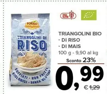 Todis Triangolini bio di riso / di mais offerta