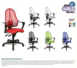 Buffetti Sedia Operativa Air Synchro 2.0 offerta