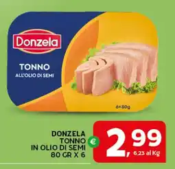 Extra Supermercati Donzela tonno in olio di semi offerta
