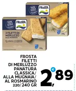 Extra Supermercati Frosta filetti di merluzzo panatura classica offerta