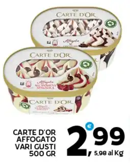 Extra Supermercati Carte d'Or Affogato vari gusti offerta