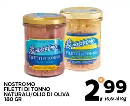 Extra Supermercati Nostromo filetti di tonno naturali/olio di oliva offerta