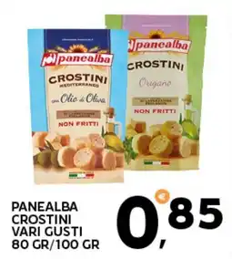 Extra Supermercati Panealba crostini vari gusti offerta