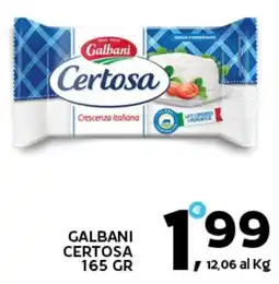 Extra Supermercati Galbani Certosa offerta