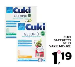 Extra Supermercati Cuki sacchetti gelo offerta