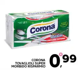 Extra Supermercati Corona tovaglioli super morbido risparmio offerta