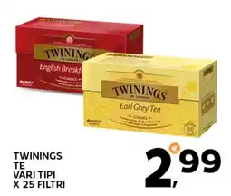 Extra Supermercati Twinings te vari tipi offerta