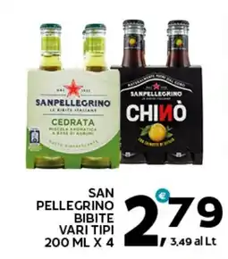 Extra Supermercati San Pellegrino bibite vari tipi offerta