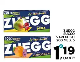 Extra Supermercati Zuegg succo vari gusti offerta