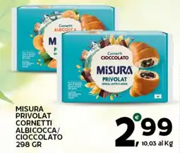 Extra Supermercati Misura privolat cornetti albicocca/cioccolato offerta