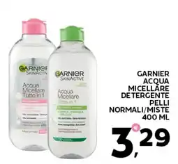 Extra Supermercati Garnier acqua micellare detergente pelli normali/miste offerta