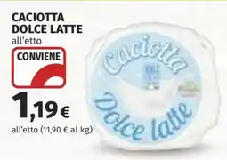 Coop CACIOTTA DOLCE LATTE offerta