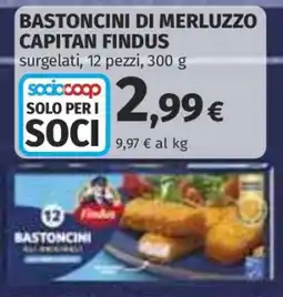 Coop Bastoncini di Merluzzo Capitan Findus offerta
