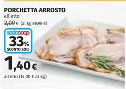 Coop Porchetta arrosto offerta