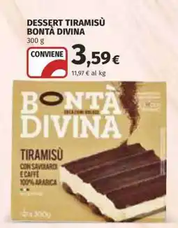 Coop DESSERT TIRAMISÙ BONTÀ DIVINA offerta