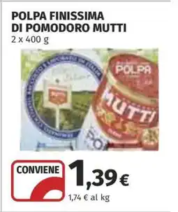 Coop POLPA FINISSIMA DI POMODORO MUTTI offerta