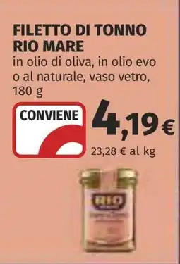 Coop FILETTO DI TONNO RIO MARE offerta