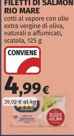 Coop Filetti di salmone RIO MARE offerta