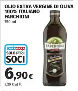 Coop Olio Extra Vergine di Oliva 100% Italiano Farchioni offerta