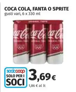 Coop COCA COLA, FANTA O SPRITE offerta