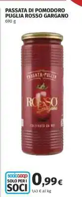 Coop Passata di Pomodoro Puglia Rosso Gargano offerta
