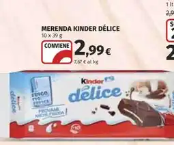 Coop Merenda KINDER Delice offerta