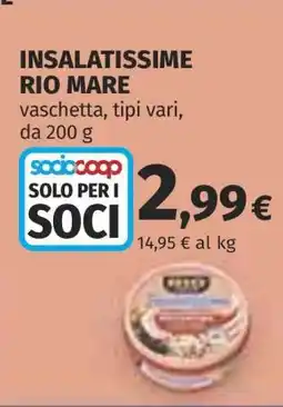 Coop Insalatissime Rio Mare offerta