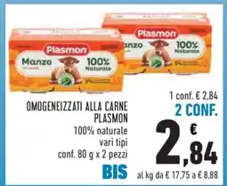 Conad Omogeneizzati alla carne Plasmon offerta