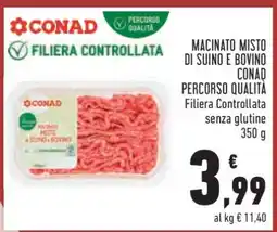 Conad Macinato misto di suino e bovino offerta