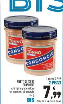Conad FILETTI DI TONNO CONSORCIO offerta