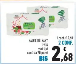 Conad SALVIETTE BABY FRIA offerta