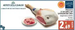 Conad PROSCIUTTO DI SAN DANIELE DOP SAPORIDINTORNI CONAD offerta